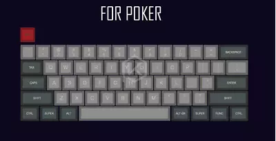 Dsa Pbt Top Printed Legends Dolch Keycaps Only Laser Etched 62 Keys Poker • £40