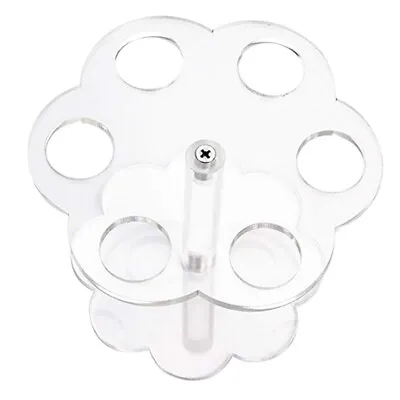 1pcs 6 Holes Acrylic Ice Cream Cone Stand Holder Transparent/Chip Cone Hol O  XK • £8.51