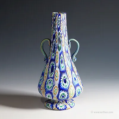 Vetreria Fratelli Toso Millefiori Murrine Vase Murano Early 20th Century • $2685.99