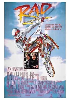 RAD! Movie Poster Film 80's Retro BMX Motocross • $7