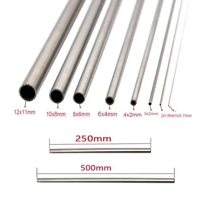 304stainless Steel Round Capillary Length 250/500mm Seamless Straight Metal Tube • $4.11