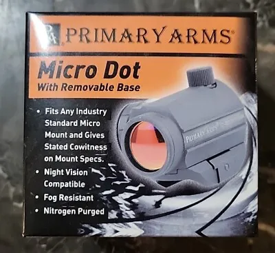 Primary Arms Gen II Micro Red Dot Sight With Lower 1/3 Cowitness Mount • $125