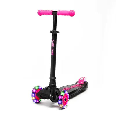 I-Glide Kids 3 Wheels V3 Scooter | Black/Pink • $119