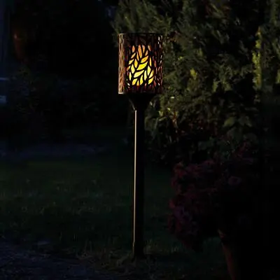 LED Battery Powered Flickering Flame Candle Light Torch Lamp Garden Spike Decor • £25.92