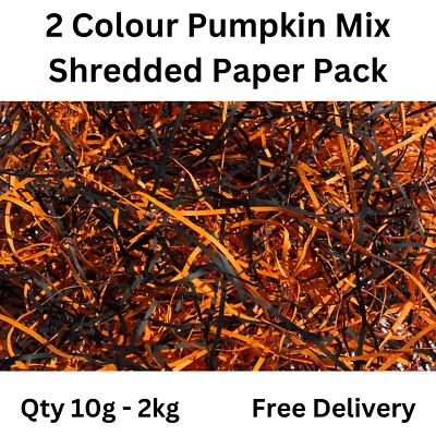 Coloured Wrapping Shredded Mixed Kraft Paper 15 Mixed Designs Hampers Void Fill • £1.99