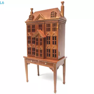 1/12 Wood DollHouse Miniature Castle Display Cabinet Model Toy Decor Scene Prop • $52.87