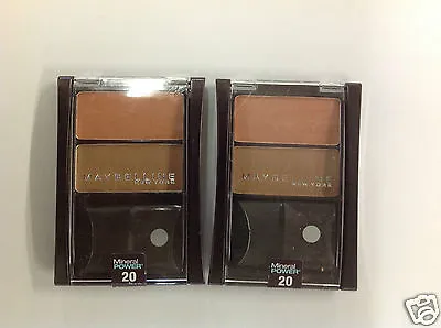 2 X Maybelline Mineral Power Bronzing Powder Duo ( Fiery Sunset #20 ) New • £8.76