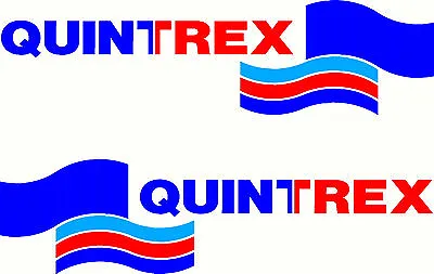 Quintrex 3 Colour Fishing Boat Small Mirrored Sticker Decal Set Of 2 • $25