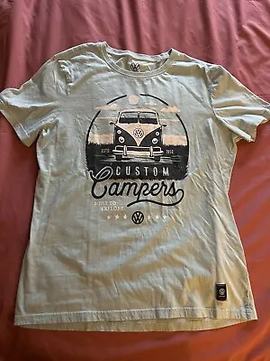 VW Bus Tshirt Camper Customer Campers Made To Explore Size Large Used Bug Bus • $9.50