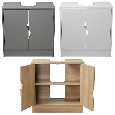 £33.99 • Buy Flaminio Wooden Bathroom Under Sink Vanity Unit Modern Furniture Storage Shelf 