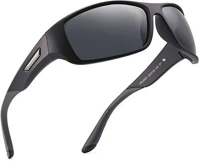 PUKCLAR Polarised Sports Sunglasses For Men Women Running Cycling Fishing Golf • £19.99