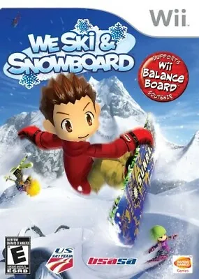 $49.99 • Buy We Ski & Snowboard (Nintendo Wii, 2009) US Version Compatible With Balance Board