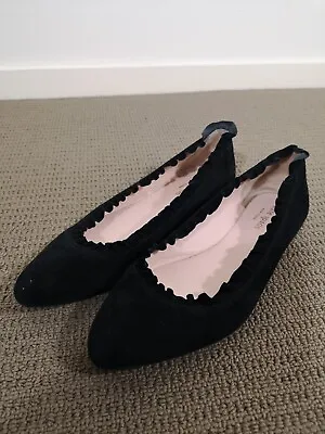 Kate Spade Flat Shoes Suede Black AU 7.5 • $69.99