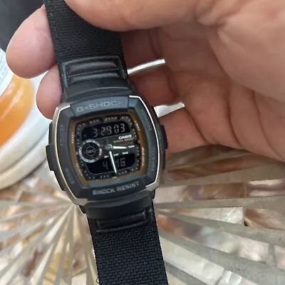 Rare Genuine Casio G353-B 3750 G-Shock Black Orange Sport Digital-Analog Watch • $37