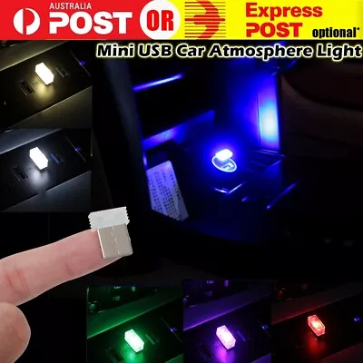 1× USB LED Car Interior Light Neon Atmosphere Ambient Mini Lamp Bulb Accessories • $4.99