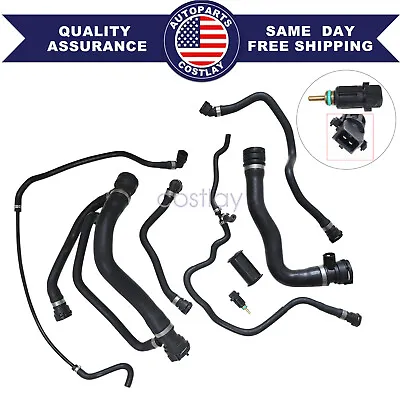 Radiator Coolant Hose 8pc Kit Water Hoses+Switch Fit BMW 750i 750Li (2006-2008) • $199.95