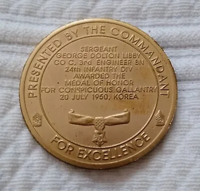 George Libby Medal Of Honor Challenge Coin! • $20