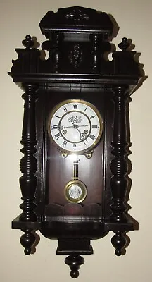 Antique HAC/Japan Vienna Regulator Wall Clock 8-Day Time/Strike Key-wind • $300