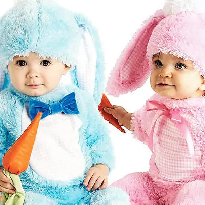 Cute Child Rabbits Fancy Dress Easter Bunny Animal Costume Childrens 0-18 Months • £15.99