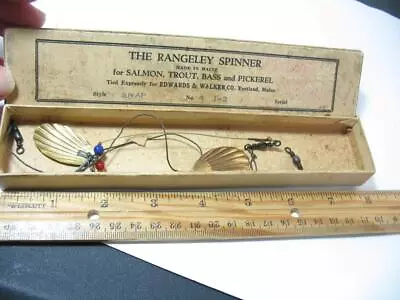 2 Rangeley Spinner Old Fishing Lures In One Original Box • $0.99