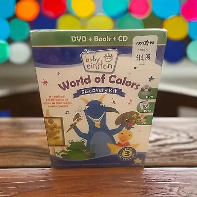 Baby Einstein World Of Colors Van Gogh Discovery Kit DVD/Book/CD New Sealed • $17.50