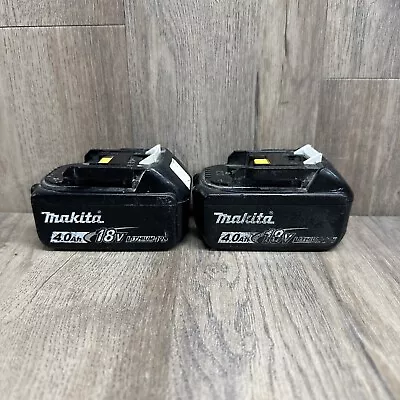 Lot Of 2 Makita 4.0AH 18V Lithium Ion Battery • $29.99