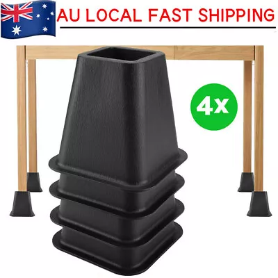 $20.59 • Buy Heavy Duty Furniture Risers Bed Table Sofa Square Chair Riser Feet Lift Stand AU