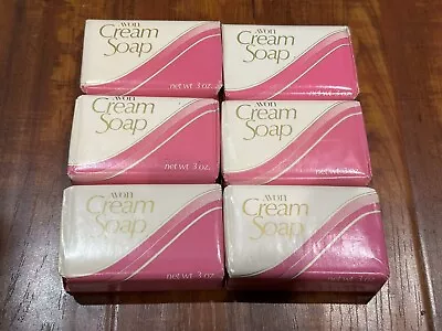 Lot Of (6) Vintage 1985 Avon Cream Soap 3 Oz. Bars - New & Sealed • $14.99