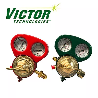 Set Of Heavy Duty Victor SR450D & SR460A Regulators W/ ****Metal Gauge Guards*** • $349.98