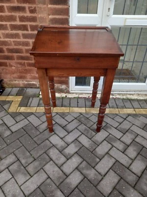£65 • Buy Vintage Oak Teacher Lecturn/Clerks Desk/Church With Lift Up Lid 