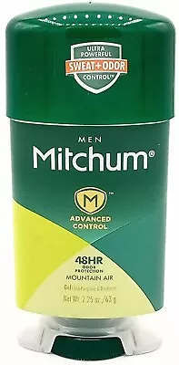 Mitchum Advanced Control Clear Gel Deodorant Mountain Air Scent 2.25 Oz. • $6.99