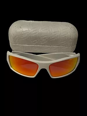 Oakley Gascan Red Mirrored Sunglasses In Solid White • $59.99