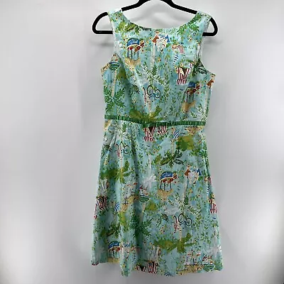 SANGRIA  Fruits Of The Summer  Tropical Theme Sleeveless Dress Ladies Size 10 • $13.59