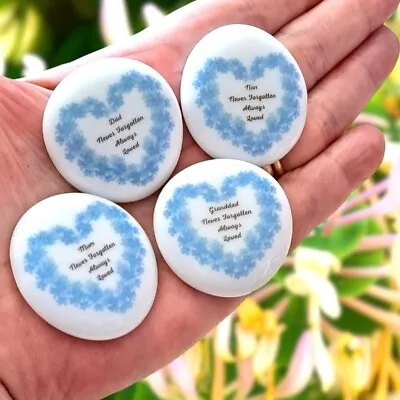 Bereavement Pocket Hug Pebble Memorial Gift Keepsake Memory Pebble Stone • £4.75