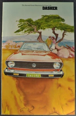 1974 Volkswagen Dasher Catalog Brochure Sedan Wagon Excellent Original 74 VW • $6.95