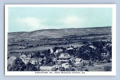 1930's. Middletown Md From Braddock Heights. Postcard. Ss28 • $8