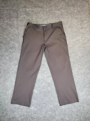 Footjoy Pants Mens 36x30 Brown/Gray Chino Performance Golf Stretch FJ • $19.87