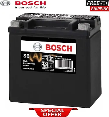 Brand New Auxiliary Battery Bosch S6 AGM High Performance CCA 200 Start/Stop • $199.97