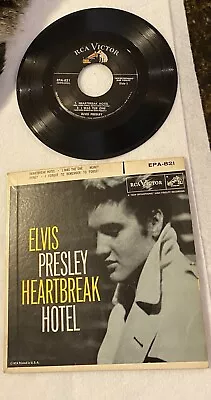 Elvis Presley Heartbreak Hotel Vinyl Record 1956 • $75