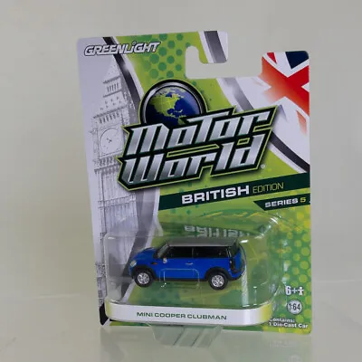 Greenlight - Motor World British Edition Series 5 - Mini Cooper Clubman Blue *NM • $22.89