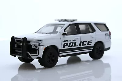 2021 Chevy Tahoe Whitestown Indiana Police Car 1:64 Scale Diecast Model White • $12.95