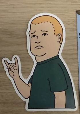 $3.09 • Buy Bobby Hill Decal Funny King Of The Hill Meme Glossy Multisize Sticker Rock On 🤘