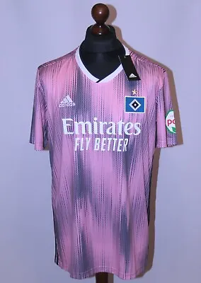 £53.99 • Buy Hamburg Hamburger Germany Away Football Shirt 19/20 Adidas Size L BNWT