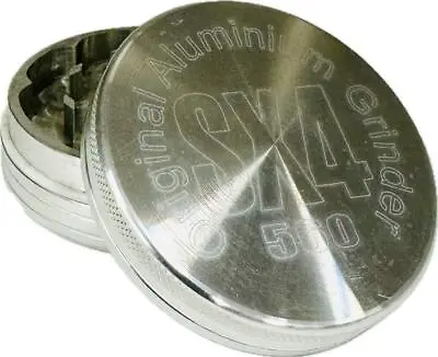 Aluminium SX4 Magnetic Herb Grinder 56mm 2 Part Large Metal • £7.95