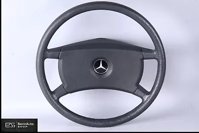 79-85 Mercedes W123 W126 W201 300TD 380SL 190E Steering Wheel Leather Black OEM • $129.99