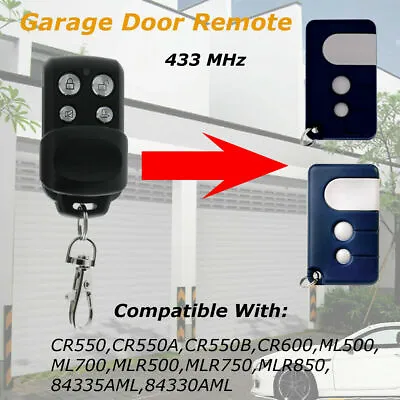 433MHz 4 Button Garage Door Remote Control For Chamberlain Motorlift 84335AML • £11.75