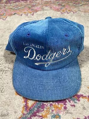 Vintage 80’s Los Angeles Dodgers Corduroy SnapBack Hat Cap Vtg 1980s MLB  • $299.99