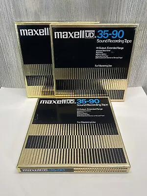 Maxell UD 35-90 Reel Tape Lot Of Three(3) Used Tapes • $45