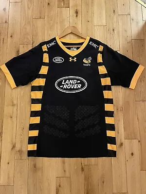London Wasps 2016 150 Year Rugby Union Black Under Armour Shirt Men’s Size 4XL • £39.99