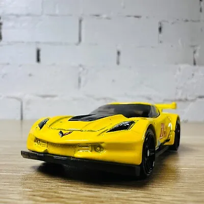 Chevy Corvette C7R Yellow Black 2015 HW World Race • $4.95